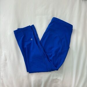 Lululemon Fast and Free Blue Cropped 19” Leggings